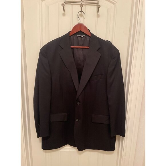 Joseph & Feiss International Mens‎ Black Wool Blazer Size 46 Regular - Picture 1 of 16